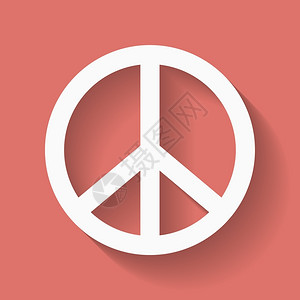 和平的嬉皮象征背景图片