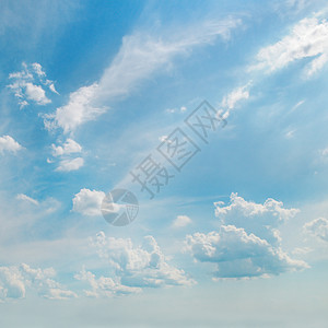 蓝天空和光云图片