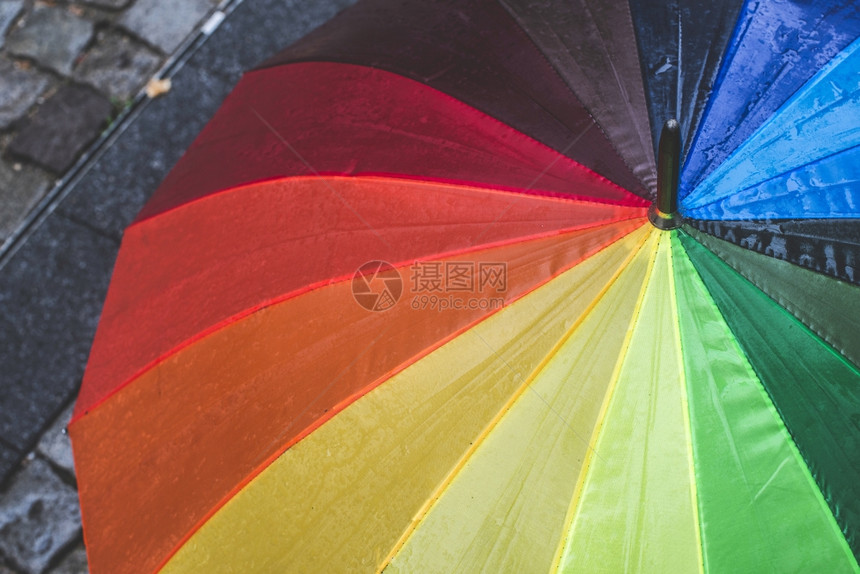 雨天多彩伞bulgariplovdi图片