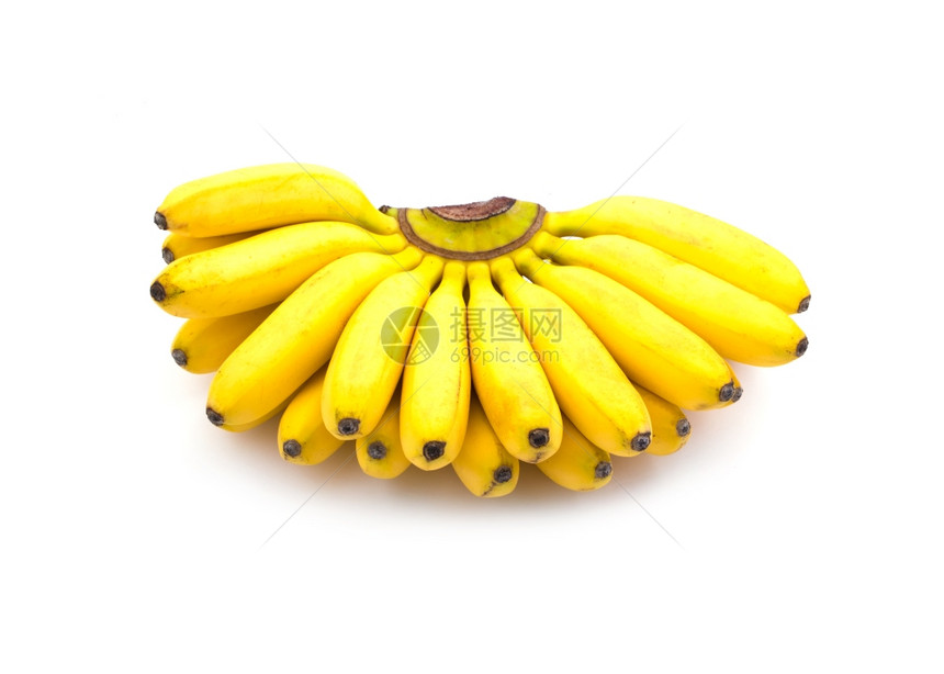 白底孤立的香蕉图片