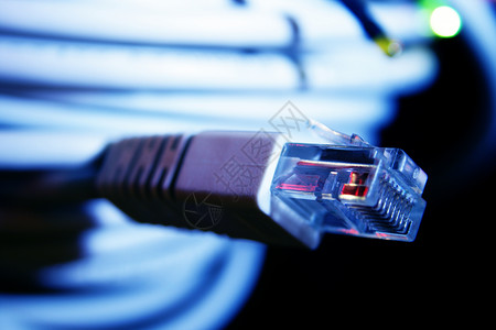 rj45型网络电缆背景