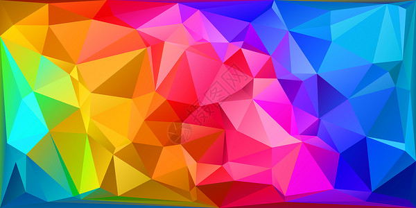 抽象背景多彩三角抽象背景图片