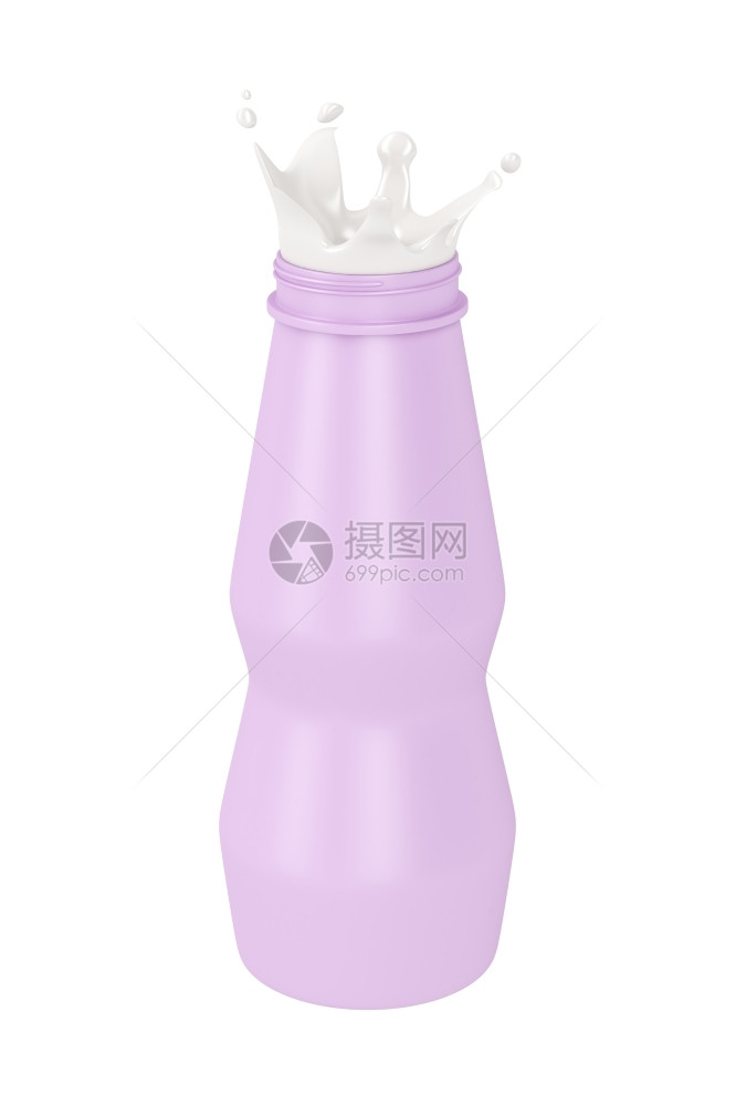 粉红色塑料瓶图片