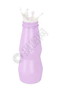 粉红色塑料瓶背景图片