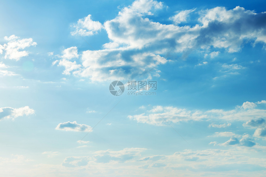 蓝色云天空抽象背景图片