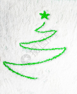 雪上圣诞树词图片