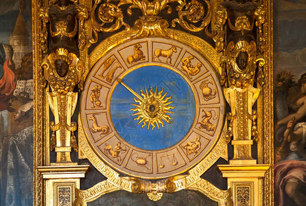 雪松意大利文详细描述钟的天文在巴拉佐杜格尔高清图片