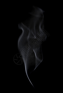 透明白色烟雾黑色背景的抽象脱焦点白烟背景