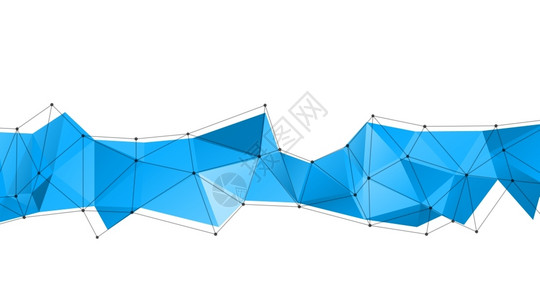 矢量抽象现代模板长三角趋势横幅多边矢量插图背景图片