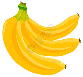 香蕉水果食品物的漫画插图背景图片