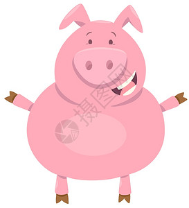 卡通可爱的猪背景图片