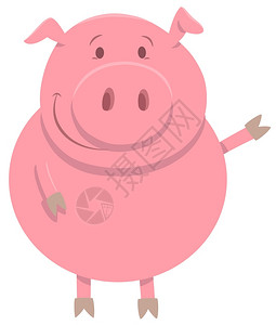 卡通可爱的猪背景图片