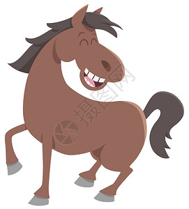 卡通可爱的马背景图片