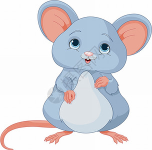 可爱小鼠插图图片