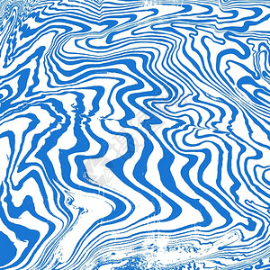 蓝色单水画苏米纳加什抽象装饰手画白底图片