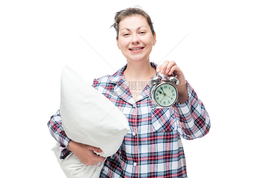 穿着睡衣的患者抱着枕头图片