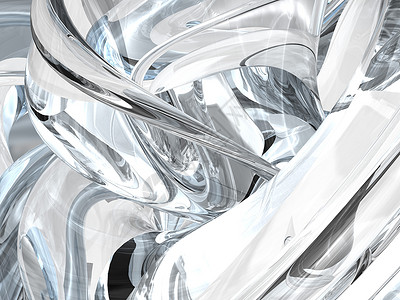 清晰玻璃背景的抽象3d插图图片