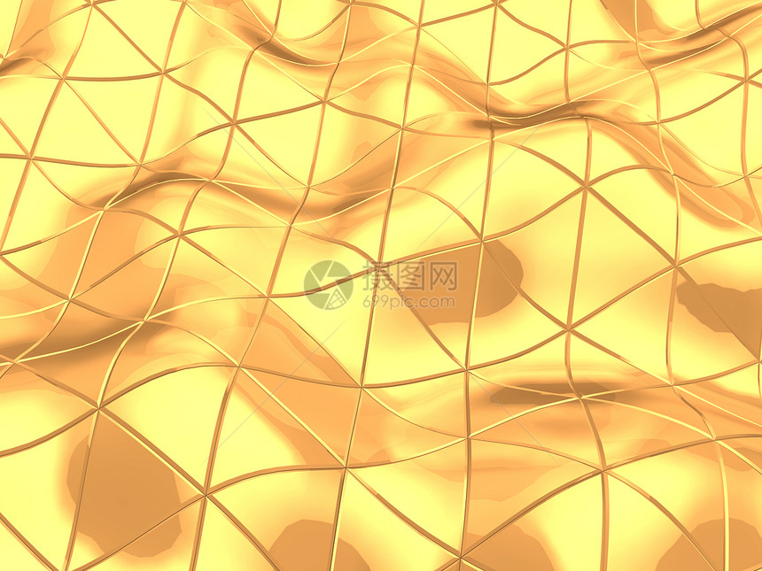 金三角背景的抽象3d插图图片
