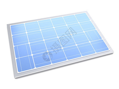 3d以白色背景显示太阳能电池板背景图片