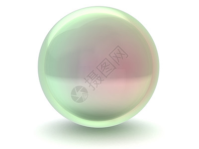 3d白底玻璃球3d插图背景图片