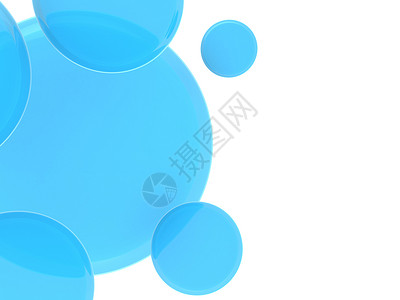 蓝色区域背景抽象的3d插图背景图片