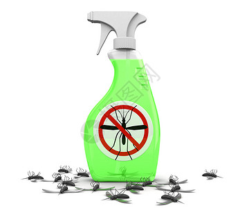 杀虫剂和蚊子3个反蚊子付款和杀害的例背景