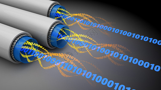 3d光纤电缆内二元数据插图背景图片