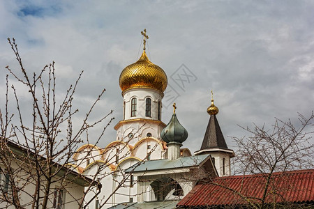 belarusmink084217大天使迈克尔教堂的贝利和金顶图片