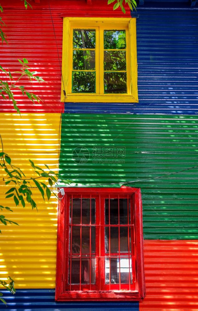 在阿根廷的多彩房屋图片