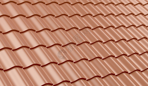 瓦片潘通用于背景的红色粘土屋顶砖背景