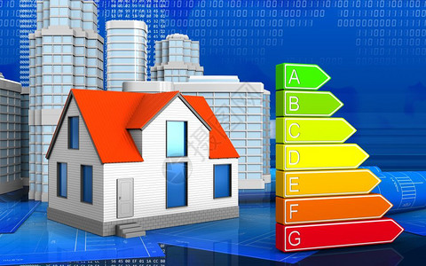 3d数字背景中具有城市点的通用房屋图3d图片