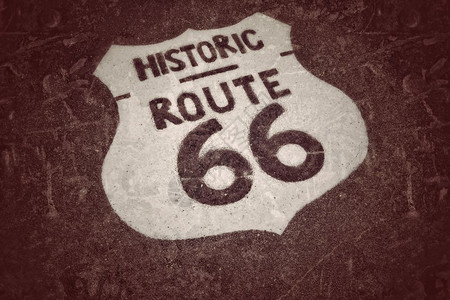 古代6号公路标志背景图片