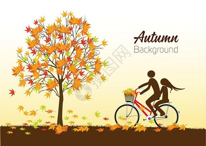 秋季矢量背景设计图片
