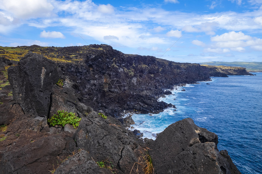 东岛悬崖及太平洋海景西图片