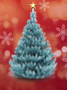 圣诞树装饰插图背景图片