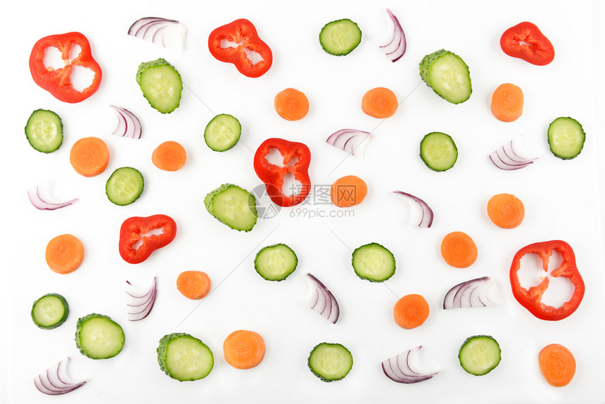 蔬菜的抽象构成蔬菜模式食物图片