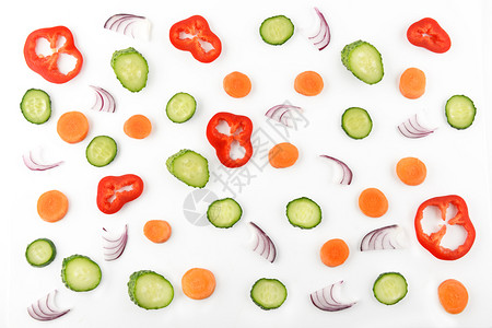 蔬菜的抽象构成蔬菜模式食物图片