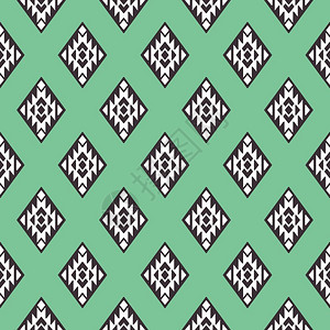 矢量部落无缝模式几何设计可用于纺织品背景网络包装纸件等图片