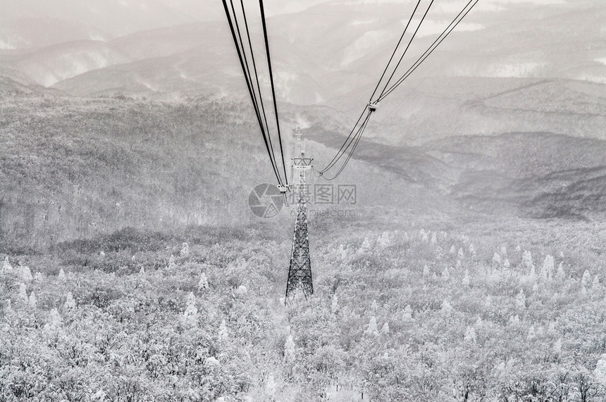 冬季的哈科达Hakod山JpnTohku图片