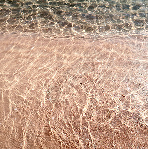 沙滩上美丽的海浪图片