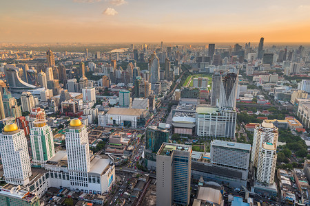 泰国首府的摩天大楼图片