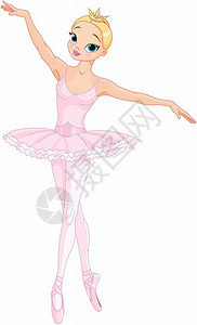 美丽的芭蕾舞演员舞蹈中美丽的芭蕾舞者插图插画