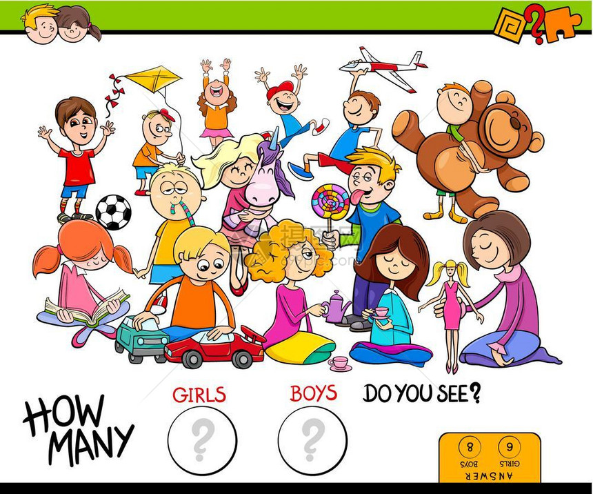 男女角色组合计数游戏插图图片