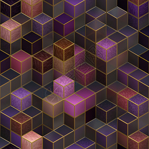 彩色3d立方体框抽象设计背景图片