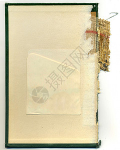 书封面页内有图馆到期日卡口袋的旧版图片