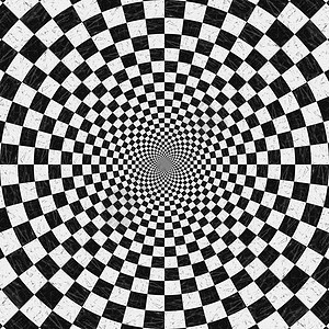 带有视角效果的抽象黑白棋背景背景图片