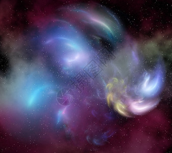 紫色宇宙空间星系和恒雾的抽象背景背景