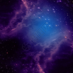 带有紫云的空间背景紫云和恒星抽象背景背景图片