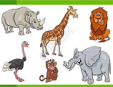 卡通可爱的动物图片