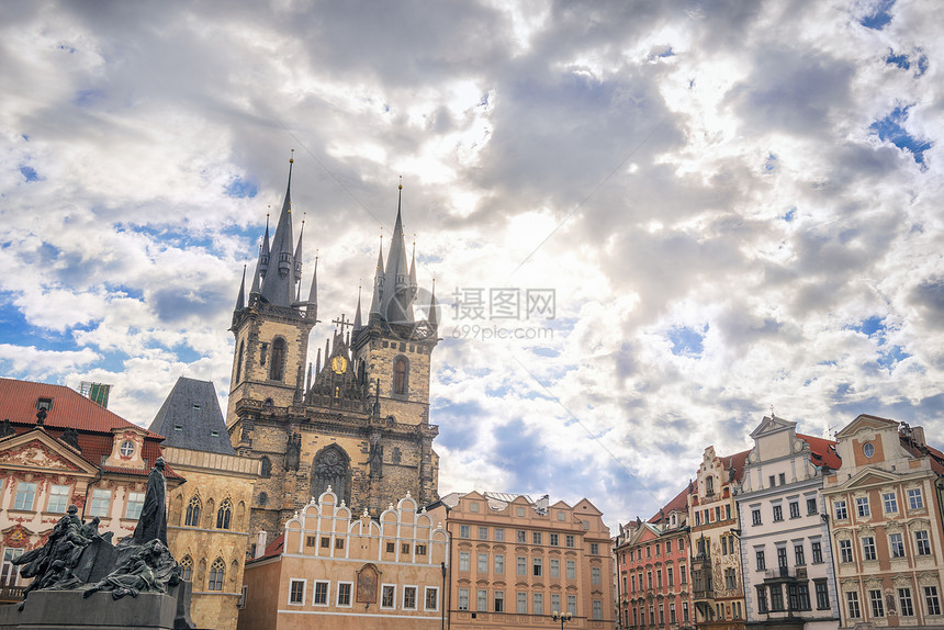 古老的普莱格城建筑古老普莱格城czeh建筑比如我们女士的教堂图片